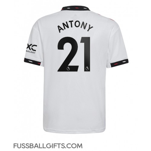 Manchester United Antony #21 Fußballbekleidung Auswärtstrikot 2022-23 Kurzarm